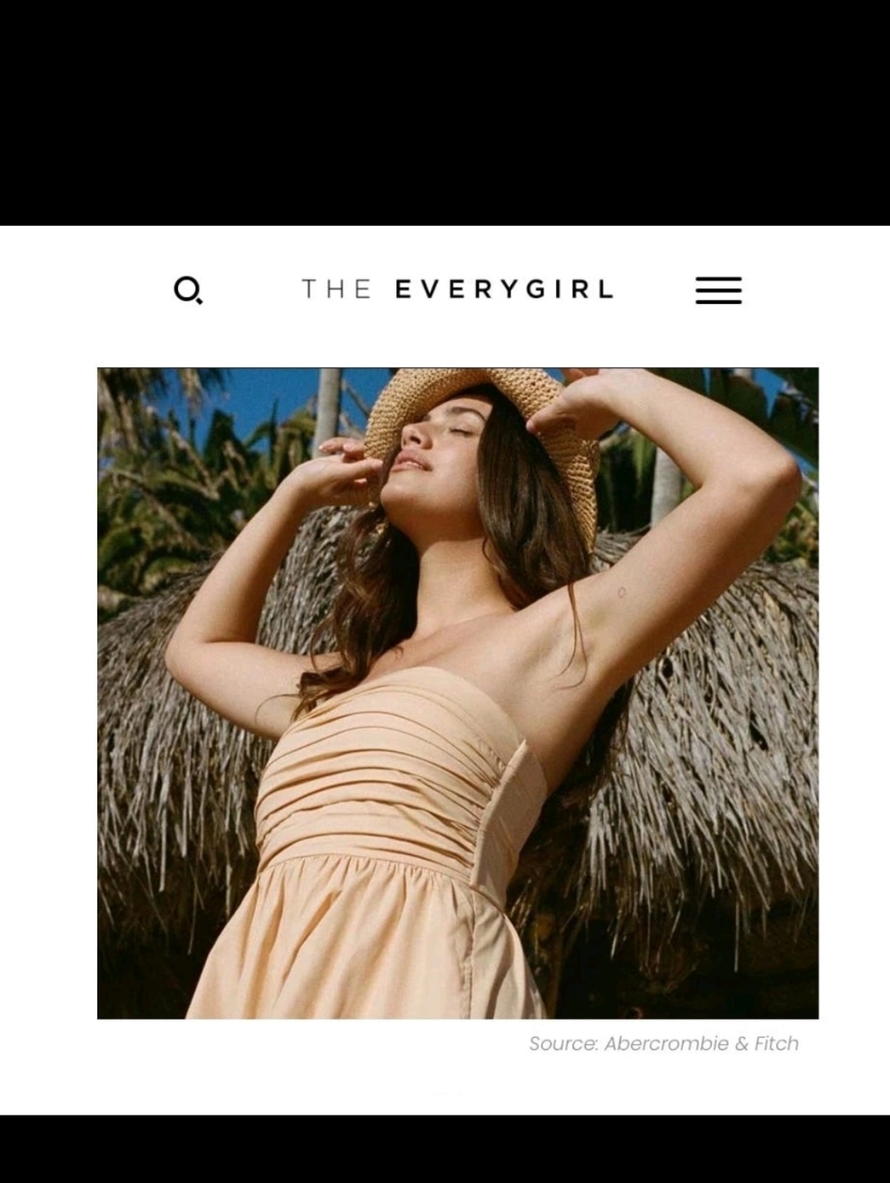 Abercrombie & Fitch Strapless Peach Ruffle Maxi Dress Sz XL Coquette Girl